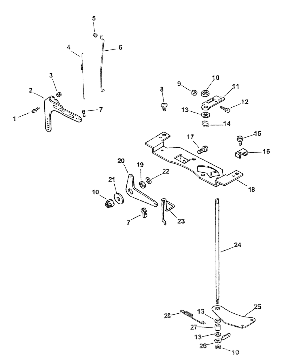 Kohler Engine Controls Diagram and Parts List for 3654 53AB5B8K100-ZT54 Cub Cadet Lawn Mower